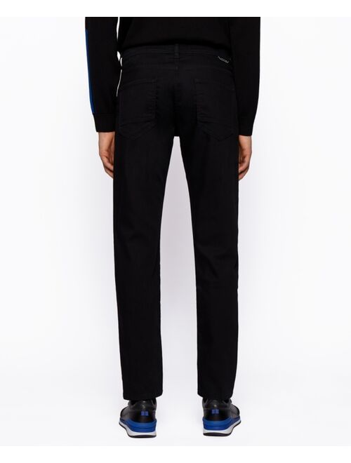 Hugo Boss BOSS Men's Black Tapered-Fit Jeans