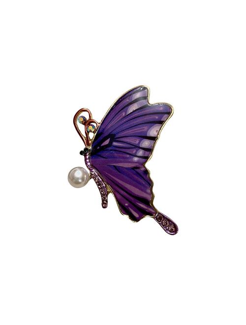 Frankie & Stein Purple Butterfly Brooch