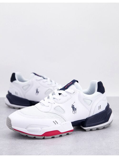 Polo Ralph Lauren jogger sneakers in white with pony logo