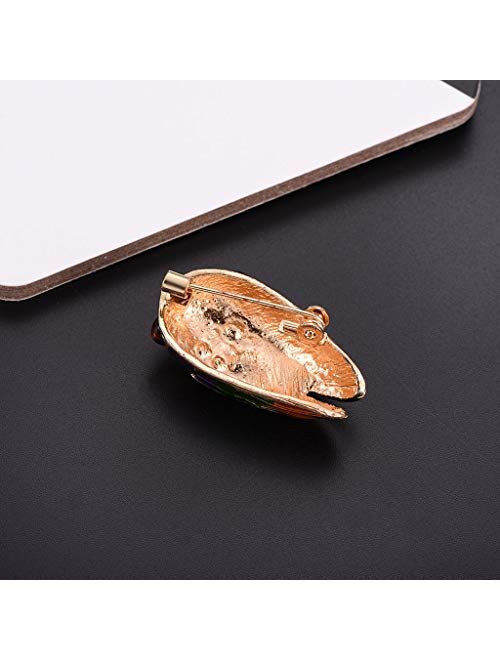 Comelyjewel Cicada Brooch Insects Rhinestone Fashion Charms Jewelry Badge Banquet Scarf Pins