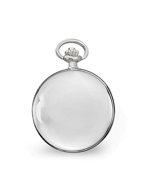 Charles-Hubert Paris Charles Hubert Chrome Finish Open Window Case Pocket Watch