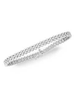 Macy's Diamond Three-Row Bracelet (4 ct. t.w.) in 14k White Gold (Also available in Yellow Gold)