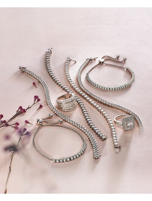 Macy's Diamond Three-Row Bracelet (4 ct. t.w.) in 14k White Gold (Also available in Yellow Gold)