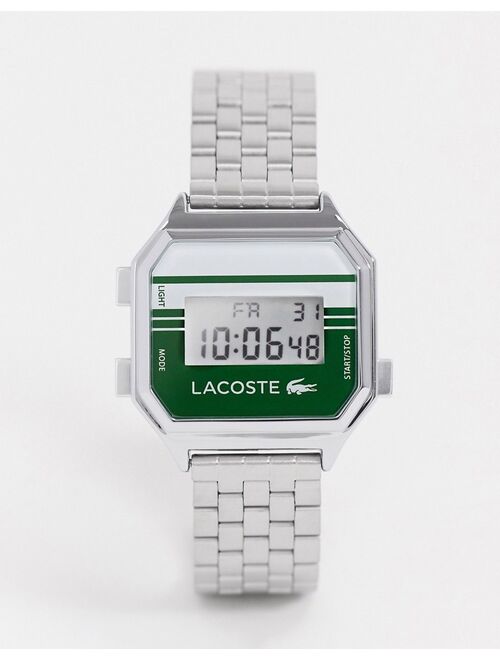 Lacoste unisex silver digital watch
