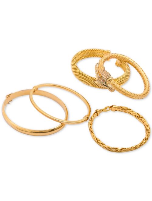 Italian Gold Woven Link Chain Bracelet in 14k Gold