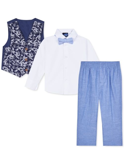 Nautica Little Boys 4-Pc. Floral Vest Set