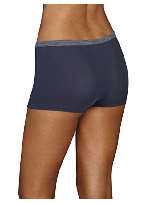 Hanes Women's Comfort Flex Fit Seamless Boyshort Panty (Pack of 6)