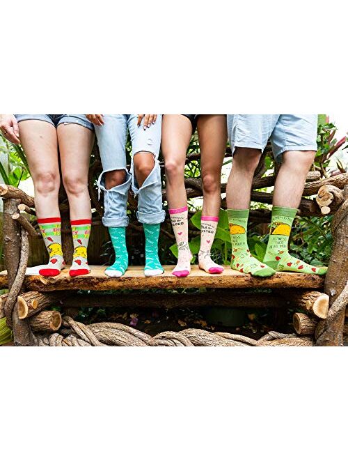 Taco Dirty To Me Socks Funny Saying Graphic Novelty Crazy Fun Gag Gift for Him (Grey) - Mens (7-12)