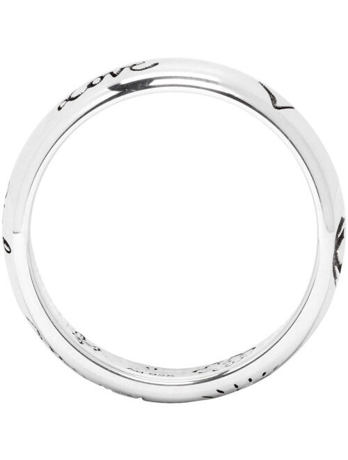 Gucci Silver 'Blind For Love' Ring