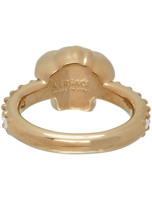 Gold Swarovski Medusa Ring