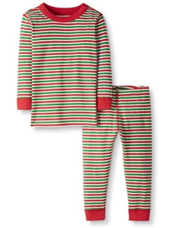 Moon and Back by Hanna Andersson Kids' Organic Holiday Family Matching 2 Piece Pajama Set