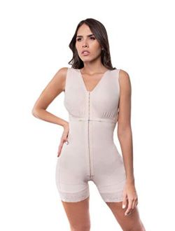 Milia Women's Fajas Colombianas Post Surgery Boyshort Body Garment with Bra - 2315