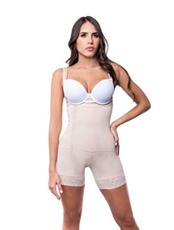 Milia Women's Fajas Colombianas Strapless Body Shaper Seamless Zipper for Dress - 2313