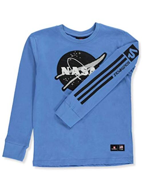 Southpole Boys' Big NASA Collection Fashion Tee Shirt (Short & Long Sleeve)