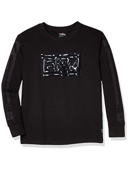 Southpole Boys' Big Long Sleeve Chenille Tee