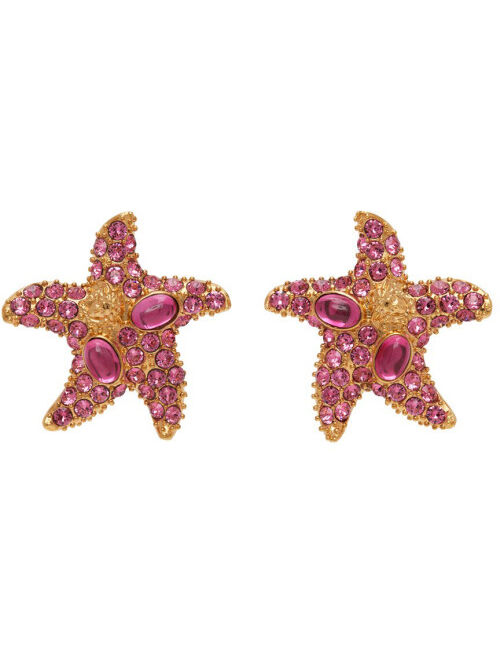 Versace Pink Trésor De La Mer Earrings
