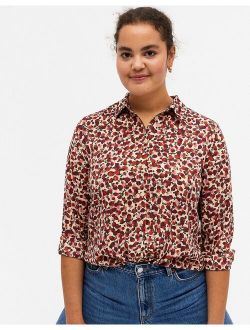Assa recycled floral print blouse in multi