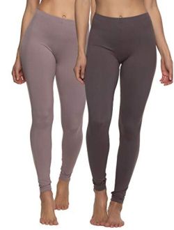 Velvety Super Soft Lightweight Leggings 2-Pack - for Women - Yoga Pants, Workout Clothes