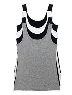 Reversible Cotton Womens Tank Top | 4-Pack