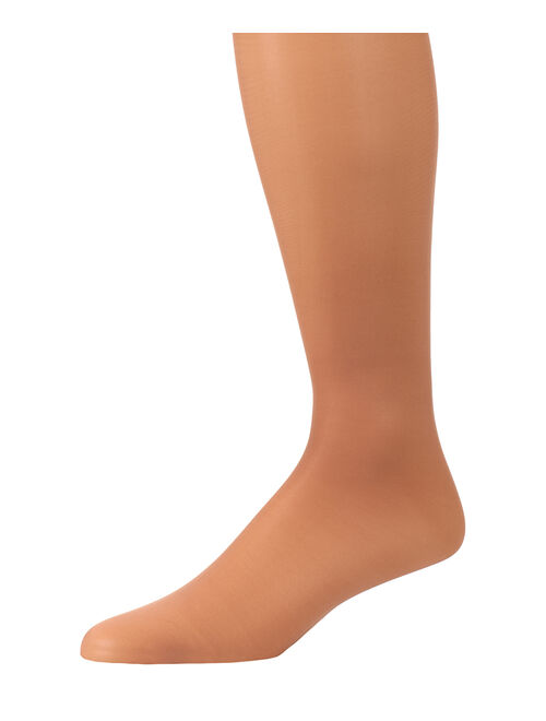 CS4U Beige Sheer Knee-High 8-15 mmHg Light-Compression Socks - Women