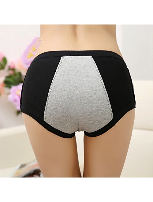 Funcy Menstrual Period Leak Proof Underwear Panties for Girls/Women Heavy Flow, Postpartum Bleeding After Birth (Pack of 2-3)