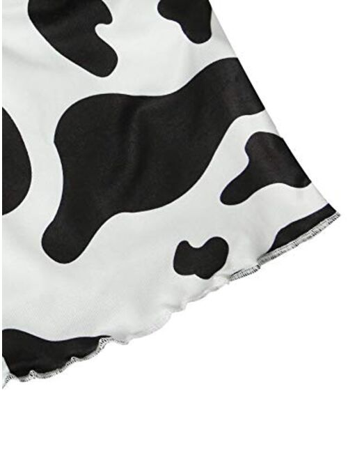 SweatyRocks Women's Sexy V Neck Sleeveless Cami Crop Top Print Camisole Tank