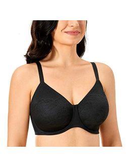 Women's Full Coverage Bras Plus Size Support Underwire Minimizer Bra