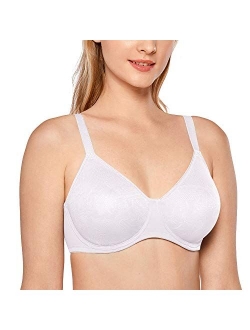 Women's Full Coverage Bras Plus Size Support Underwire Minimizer Bra