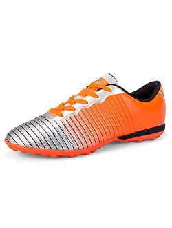 WELRUNG Men's Women's TF Football Cleats Shoes Lawn Spikes Non-Slip Sports FG Training Shoes for Youth