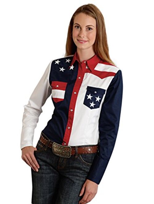 Roper Pieced Stars and Stripes Patriotic