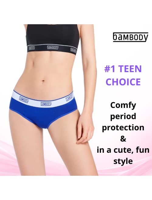 Bambody Absorbent Hipster: Sporty Period Protective Panties