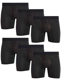 Men's High Performance Compression Boxer Briefs Active Underwear (6 Pack)