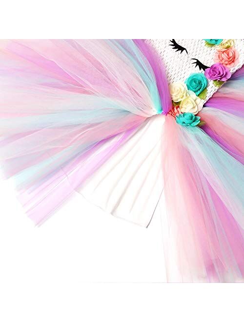 Jxstar Matching Girls &Dolls Unicorn Dresses Princess Pageant Party Costume