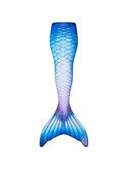Limited Edition Wear-Resistant Mermaid Tail for Swimming, Kids and Adults, NO Monofin, for Girls and Boys, Blue Lagoon, Adult S