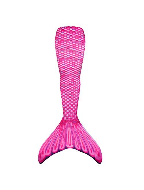 Fin Fun Mermaid Tails for Swimming - Authentic Mermaid Training Swimwear - Wear-Resistant Mermaid Tails for Kids - Children Mermaid Tail for Girls and Boys - NO Monofin, 
