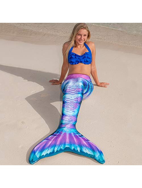 Fin Fun Limited Edition Wear-Resistant Mermaid Tail for Swimming, Kids and Adults,NO Monofin, for Girls and Boys