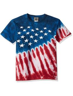 Liquid Blue Kids' Patriotic Stars & Stripes Short Sleeve T-Shirt