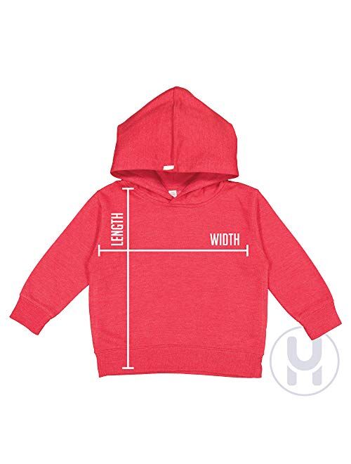 Red Line American Flag - Hockey Stick Toddler/Youth Fleece Hoodie