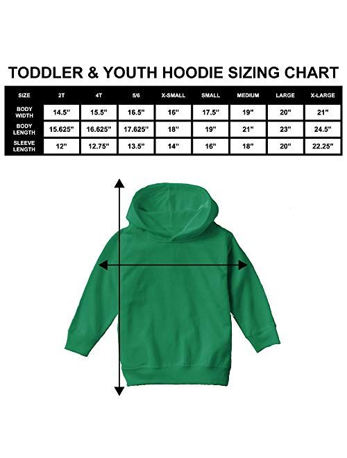 Red Line American Flag - Hockey Stick Toddler/Youth Fleece Hoodie
