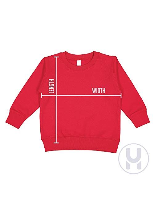 Haase Unlimited American Flag - Hockey Sticks Pucks Toddler Fleece Crewneck Sweater