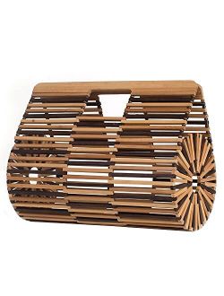 RULER TRUTH Bamboo Handbag Tote by Handmade Straw Weave purse Multiple Styles Bamboo Bag for Women Beach