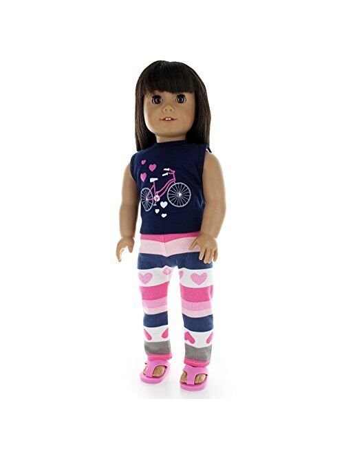 Girl and Doll Matching Outfit Clothes - Tank Top and Sweatpants Set for Girl & Doll
