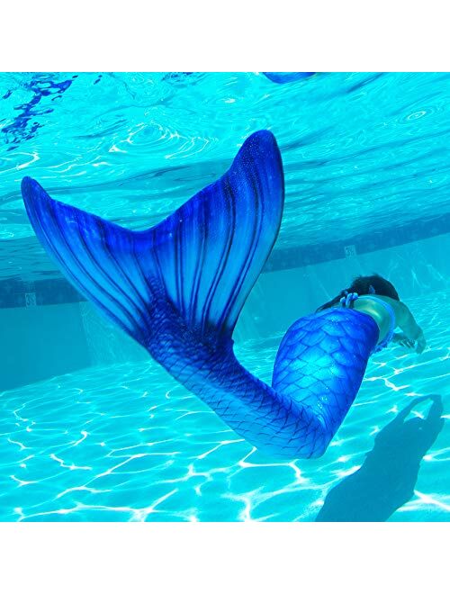 Fin Fun Limited Edition Mermaid Tail for Swimming for Girls, Kids, Women, Teen and Adults with Monofin