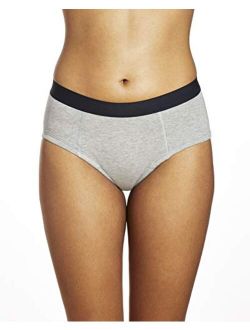 THINX Organic Cotton Brief Period Underwear| Menstrual Underwear| Period Panties Grey