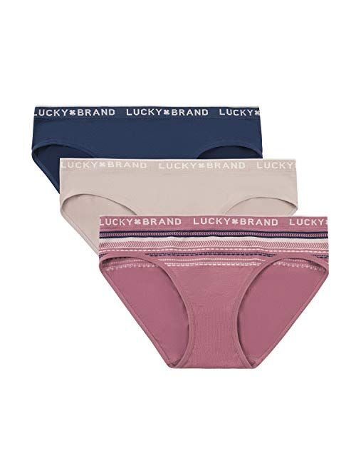 Lucky Brand Women's Microfiber Bikini Panties Multi-Pack