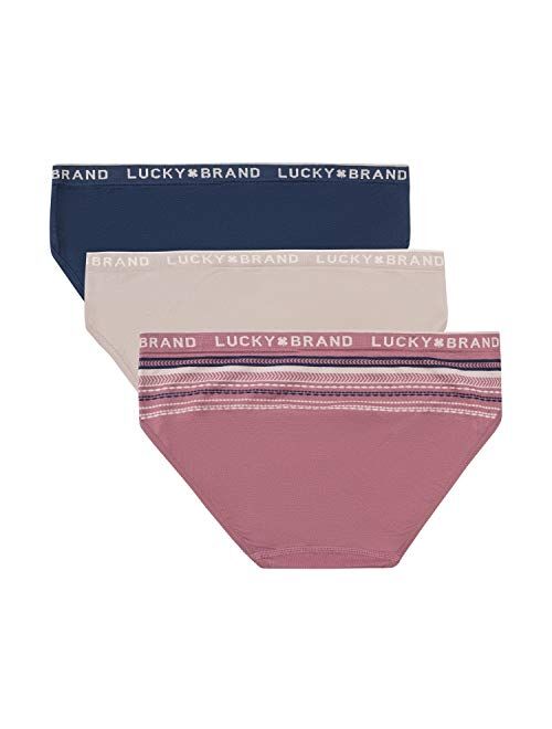 Lucky Brand Women's Microfiber Bikini Panties Multi-Pack