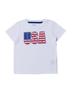 Toddler Boys Short Sleeve Text T-shirt