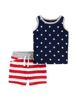 Baby Carter's Patriotic Tank Top & Shorts Set
