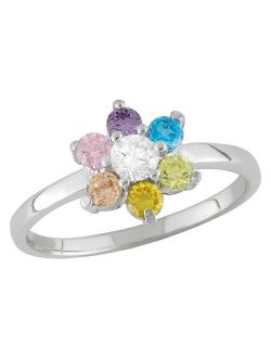 Tiara Kid's 1/3 CT. T.W. Round-Cut Cubic Zirconia Prong Set Ring in Sterling Silver
