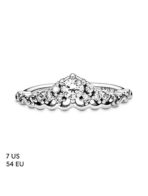 Pandora Jewelry Fairytale Tiara Cubic Zirconia Ring in Sterling Silver